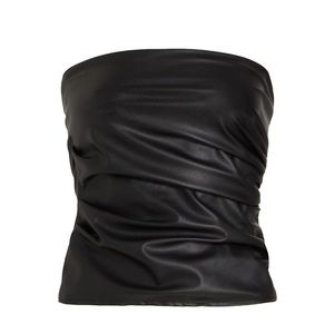 NWT Helmet Lang Faux Leather Tube Top